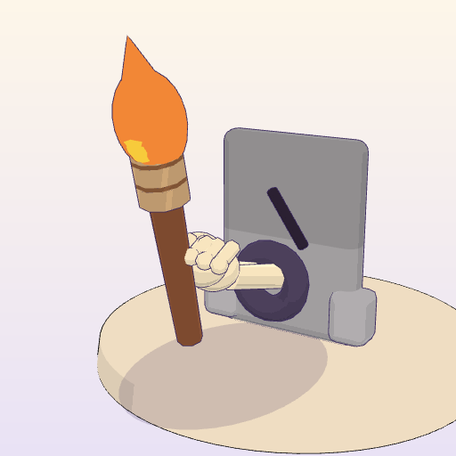 Bone-hand torch
