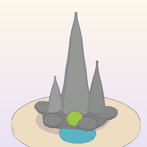 Stalagmite cluster