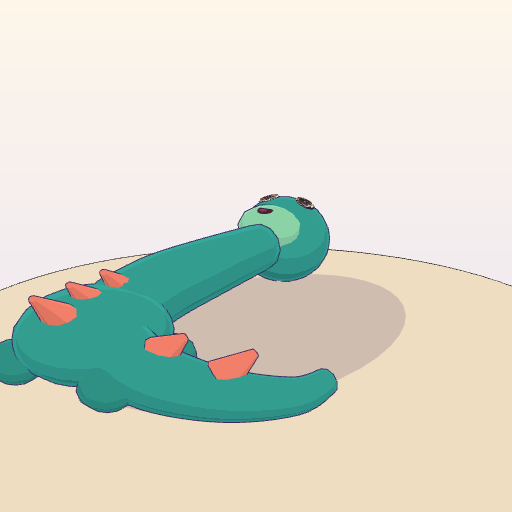 Plush dino toy